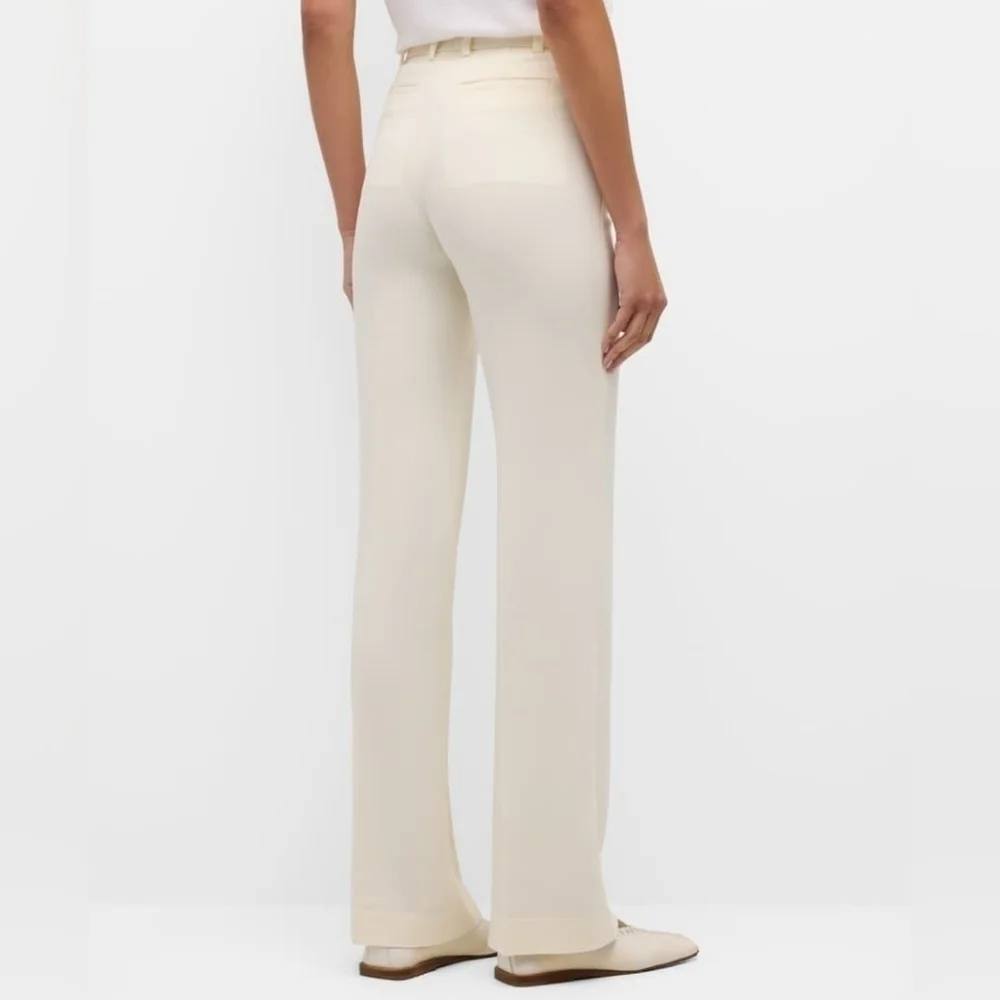 Joseph Mid-Rise Straight-Leg Cady Pants - Picture 10 of 16